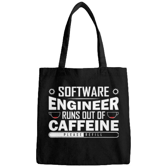 Software Engineer Runs Out Of caffeines Coffeeholic Lifestyle Bags
