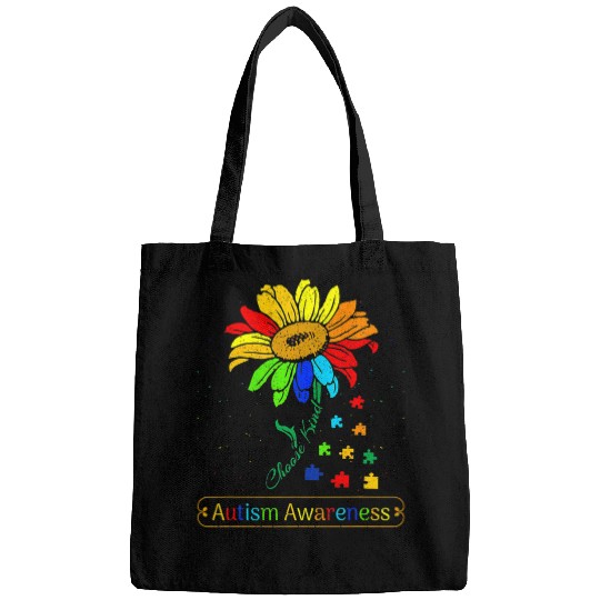 Autism Awareness Sunflower Choose Kindness Sunflower Autism 31 Neurodiverse Bags