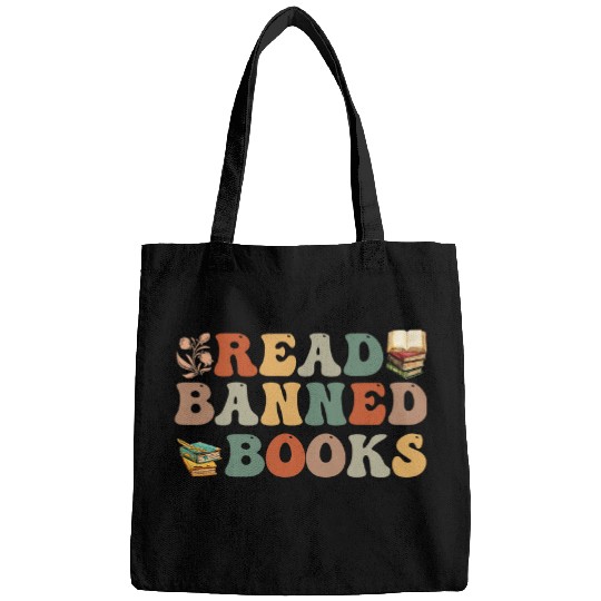 Reading Book Read Banned Books Book Lover Tee Literary Bookish Librarian Reader Bags