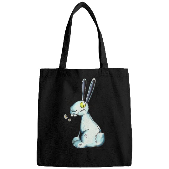 Rabbits Blue Rabbit I Rabbit Fun Animal Print Bags