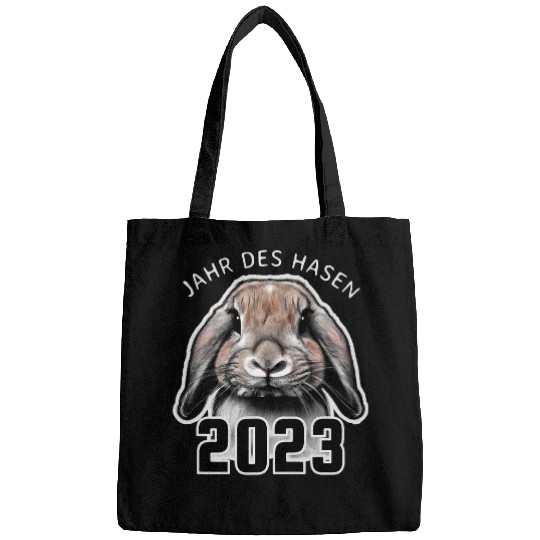 Rabbits YEAR OF THE RABBIT in German Bunny Chinese New Years Bags
