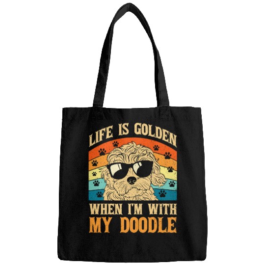 Goldendoodle Life Is Golden When Im With My Doodle Dog Owner Mom Mama Doodle Dog Bags
