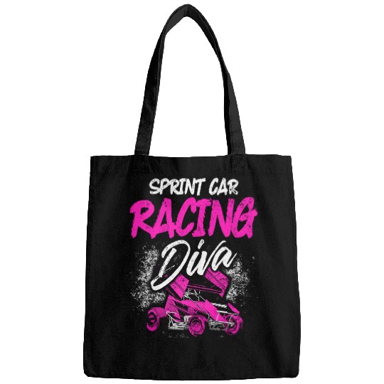 Racing Racer Sprint Car Racing Diva Race Track Racer design235 Race Speed Bags