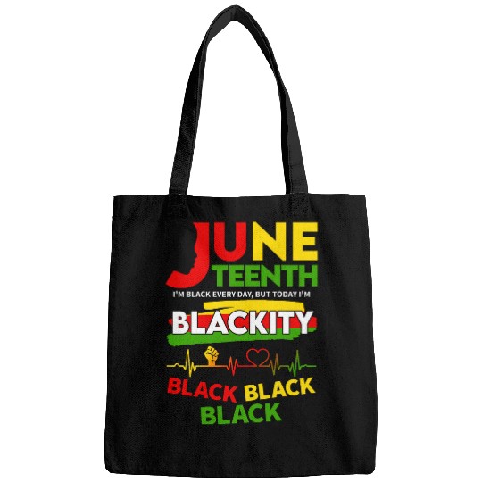 Blackity Black History Afro Juneteenth Afrocentric Novelty Bags