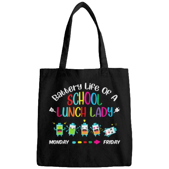 Battery Life Of A School Lunch Lady Cafeteria Worker Teacher Bags