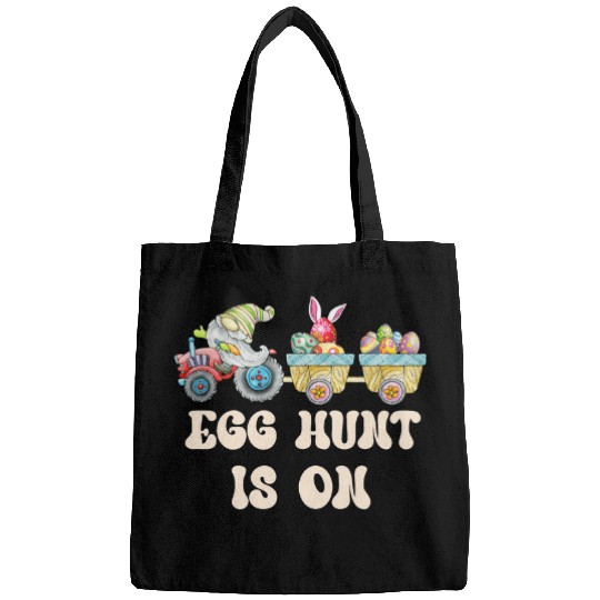 Tractor driving Kids Egg Hunt Is On Tractor Easter Eggs Bags