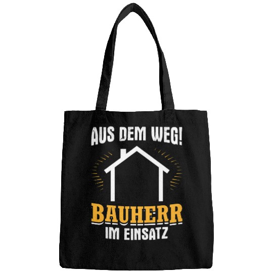 Builder In Use Construction Start Construction Site House Building Bags