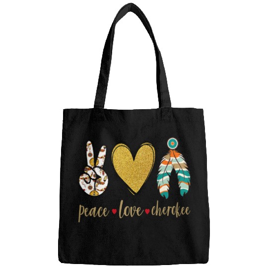 Peace Love Cherokee Indigenous Native American Bags