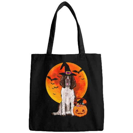 Halloween English Springer Spaniel Jack O Lantern Pumpkin Bags