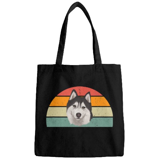 Dog Husky vintages Siberian Husky Dog Man Bags