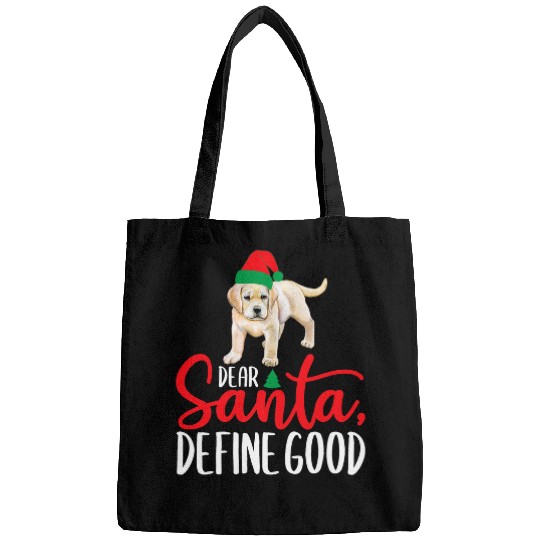 Labrador Lab Dog Funny Yellow Lab Christmas Dear Santa Labrador Retriever Bags