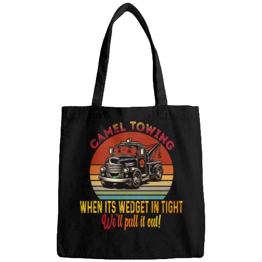 Camel Towing Funny Retro Trucker 1 Bags