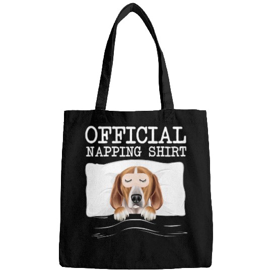 Funny Official Napping Sleeping English Foxhound Bags
