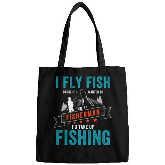 Fishing Fly Fischerman an outdoor sport for Fly Fishing or Fly 2 Fisher Bags