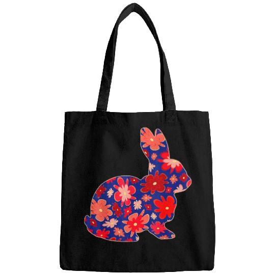 Rabbits Floral Easter Bunny Women Girls Spring Flowers Rabbit 32 Bags