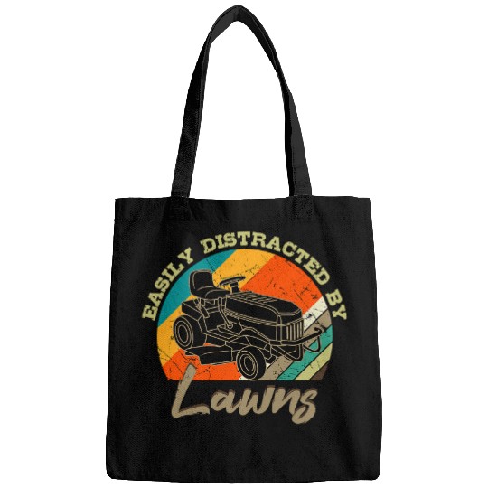 Easily Distracted By Lawns Lawn Mower Grass Cutter Gardener Bags