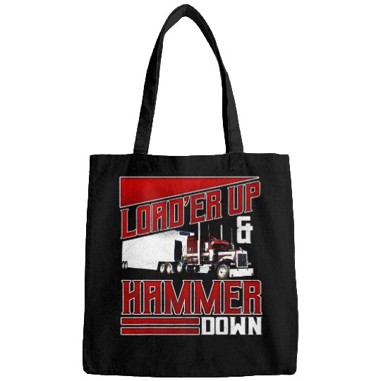 Trucker Gifts Tractor Trailer Truck 18 Wheeler Load Er Up Bags