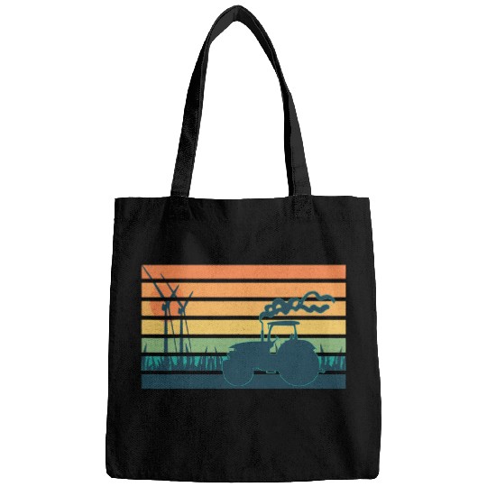 Tractor driving vintages Farming Retro Tractor for Men Women Farmer Bags