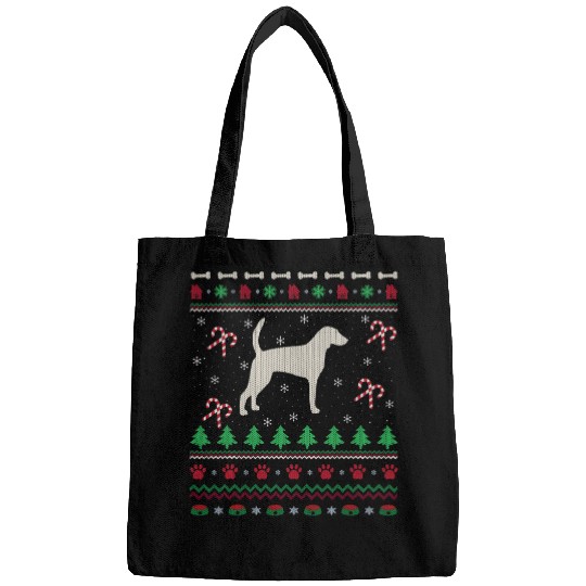 Foxhound Lover xmass Ugly American Foxhound Christmas Bags