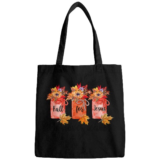 Christian Jesus Christ Christian Fall For Jesus He Never Leaves Fall Christian Jesus 134 Bible Verse Christ Bags