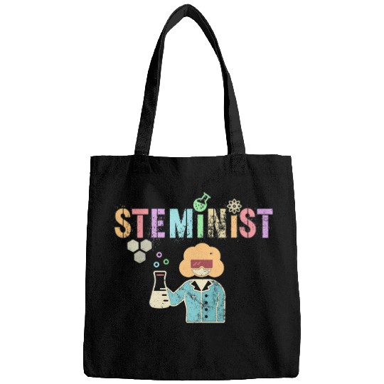 Retro STEMINIST Technology Science STEM Women In Engineering Bags
