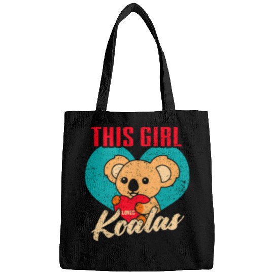 Funny Bear This Girl Loves Koalas Cute Womens Koala Cute Bears Bags