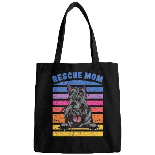 Dog Scottish Terrier Womens Rescue Mom Scottish Terrier Dog Mom Bags