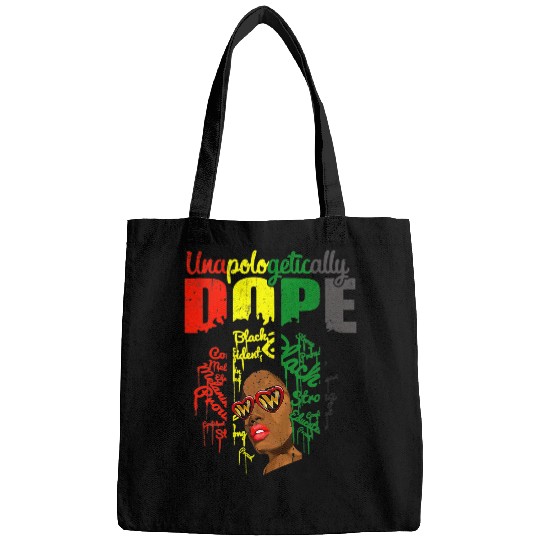 Unapologetically Dope Black Queen Women African American Bags