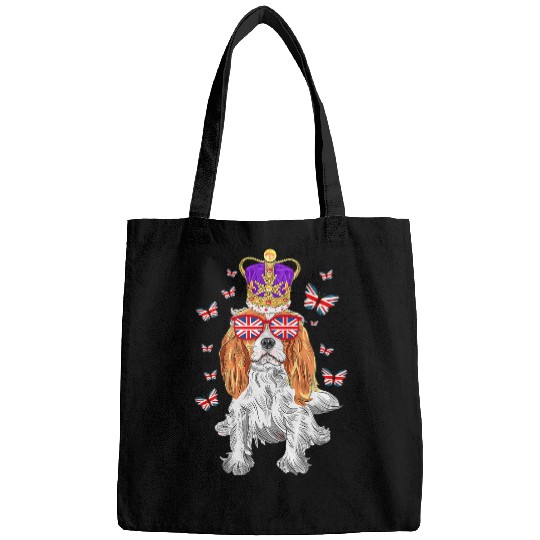 Union Jack Flag UK Idea For Kids Dog Cavalier King Charles Bags