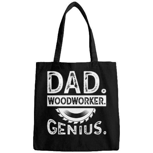 Dad Mens Woodworking Father Woodworker Handyman Funny Bags