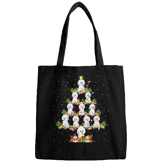 Dog Havanese Lover xmass Lighting Havanese Christmas Tree Bags