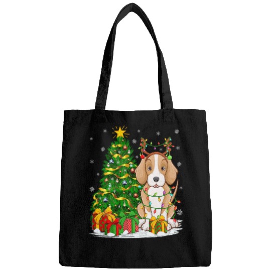 Foxhound Dog Lover Matching xmass Lighting Foxhound Christmas Bags
