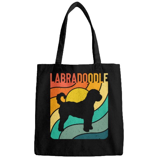 dog Labradoodle Dog vintages bests Gift For Dog Lovers Bags