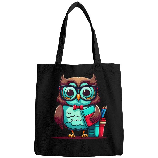 Teacher Owl Pens Design 100 Days Of School Teacher Bags