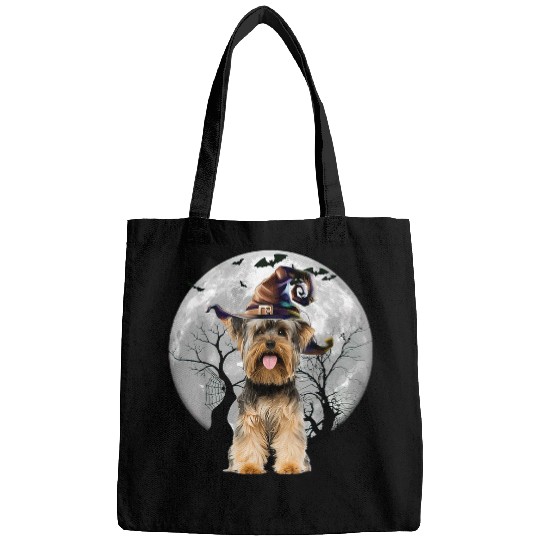 Yorkshire Terrier Dog And Moon Halloween Costume Dog Lover 7 Yorkie Bags