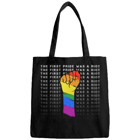 LGBT Pride Rainbow The First Pride Was A Riot 120 Gay LGBTQ Bags