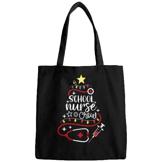 Merry Christmas Future Nursing Student School nurses Crew Bags