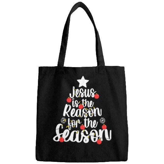Christian Jesus Is The Reason For The Season Christmas Day xmass 461 Bibble Jesus Christ Bags