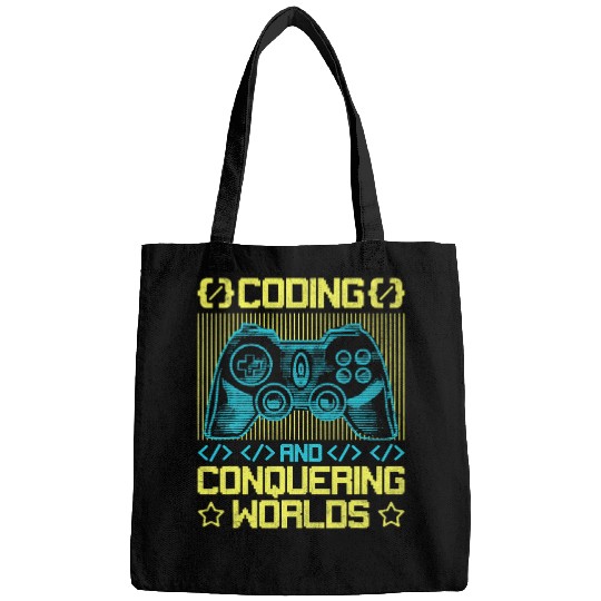 Web Developer Gamer Nerd Video Gaming Computer Programmer 1 Bags