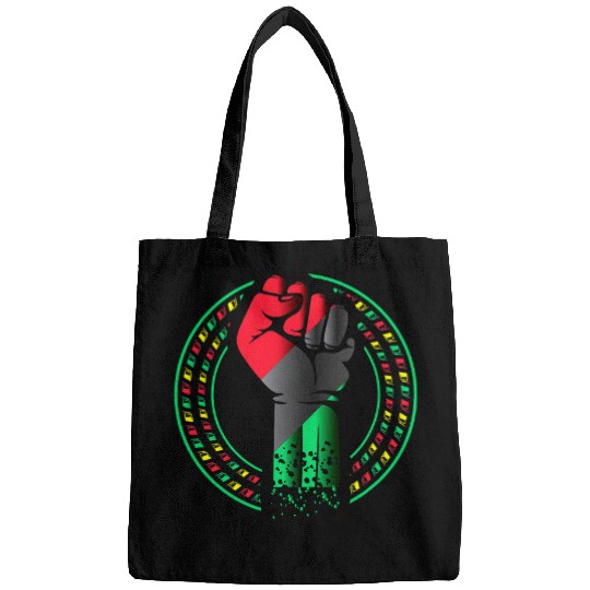 Black History Month Apparel BLM Pro Black Power Fist Bags