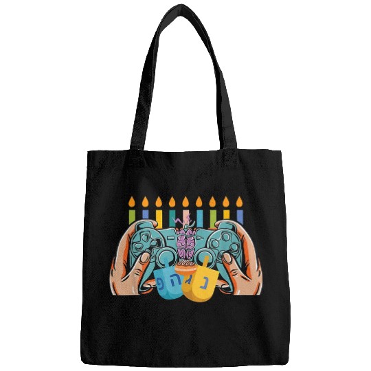 Video Game Controller Menorah Gamer Hanukkah Christmas231 Bags