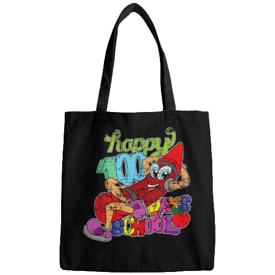 Funny School Celebration Kids Gift Happy 100 Days Of School Bags