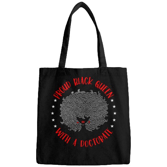 Dog Vizsla Black Queen PhD Doctorate Graduation Vizsla Bags