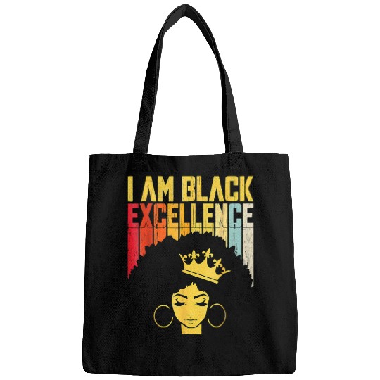 Retro vintages Black Excellence African Pride History Month Bags