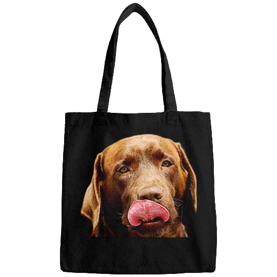 Labrador Lab Dog Chocolate Lab Dog Breed Oil Paint Filter Labrador Retriever Bags