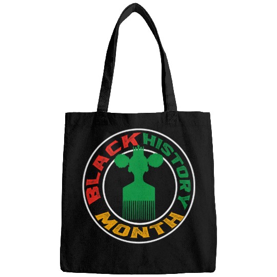 Black History Month BHM Afro Pick comb Afrocentric Bags