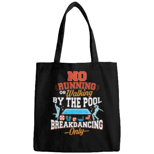 Swimming Pool Funny Pool Warning Safety Rules Summer Swim Swimming Life Bags