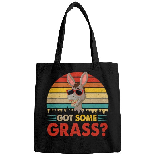 vintages Retro Sarcastic Some Grass Funny Mule Sunglasses Bags