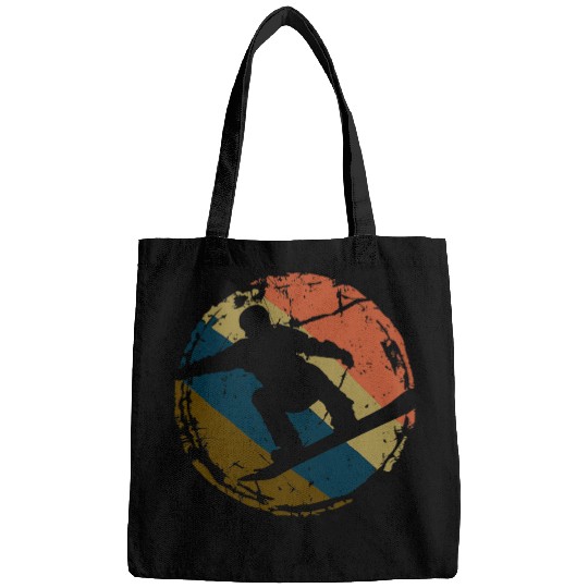 Skiing Ski vintages Style Cool Retro 70s Snowboard Gift Snowboarding Bags