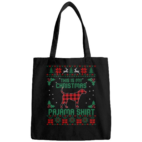 Foxhound Dog Pet Lover This is My Christmas Pajama Christmas Bags